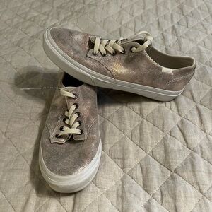 VANS Metallic Sneakers with Cream Laces